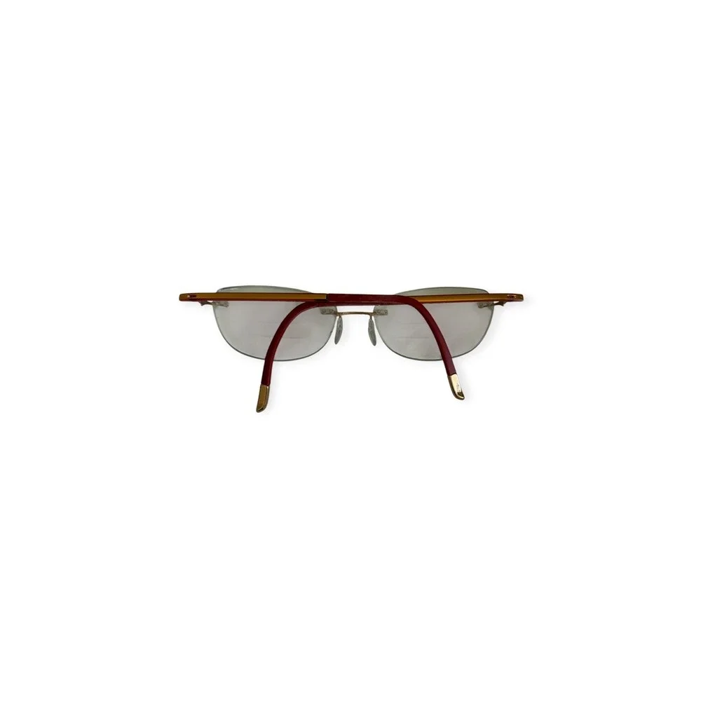 Silhouette FRAMES 5479 6055 Rimless Eyeglasses Gold Burgundy Made Austria 17 135